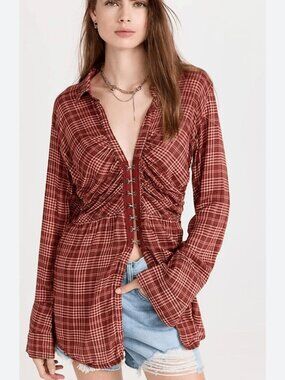 Free People  We the Free Catalina Remade Shirt L